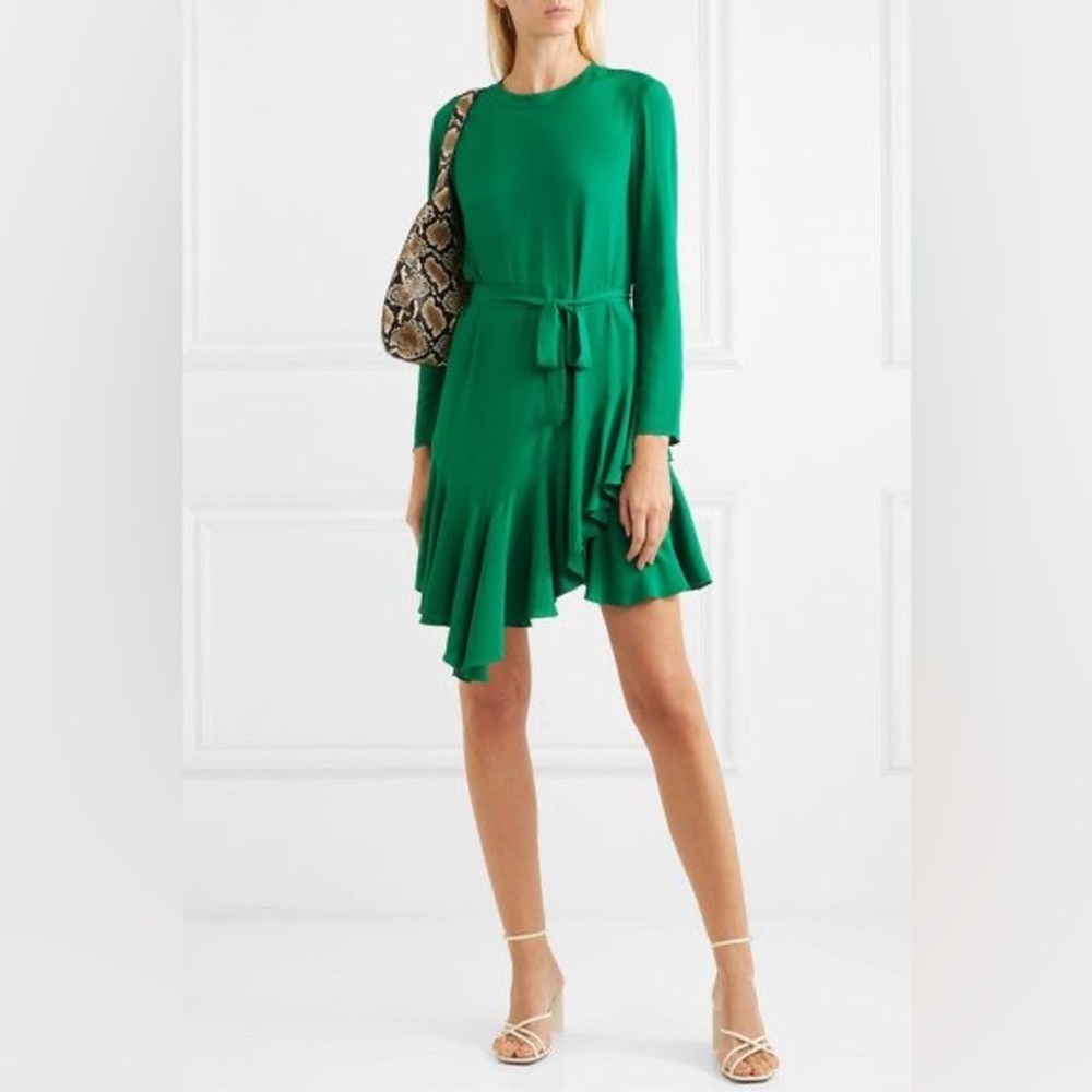 Gorgeous Maje Emerald Green Dress with Belt